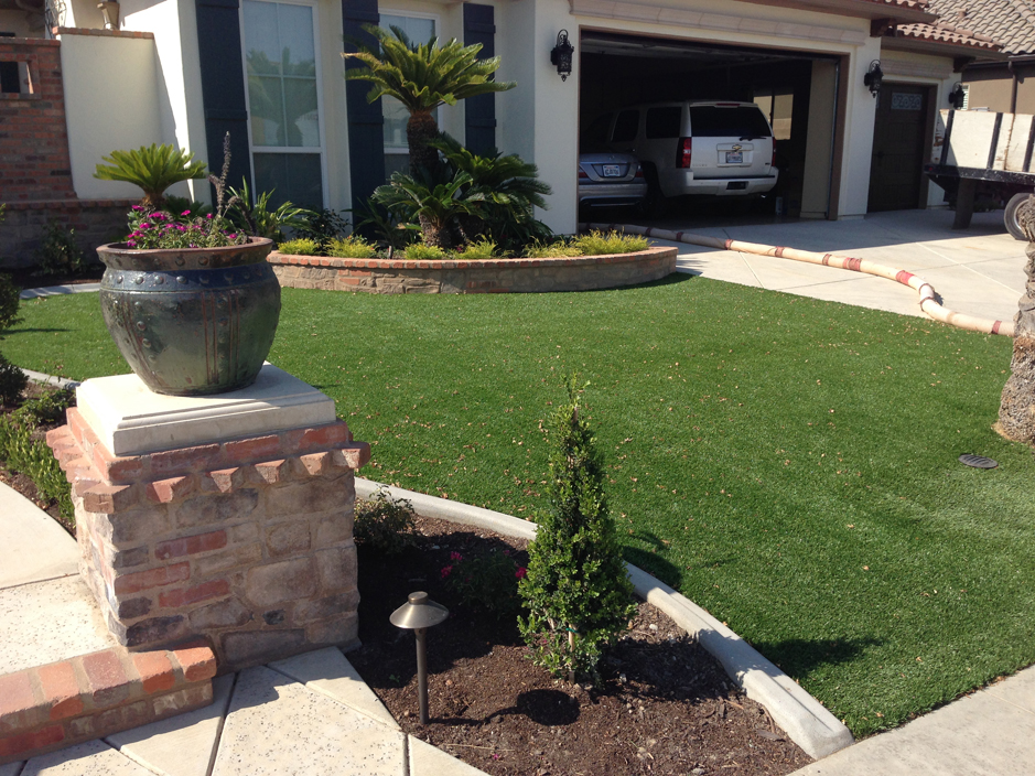 Fake Turf Cocoa West Florida Lawn Pavers Front Yard